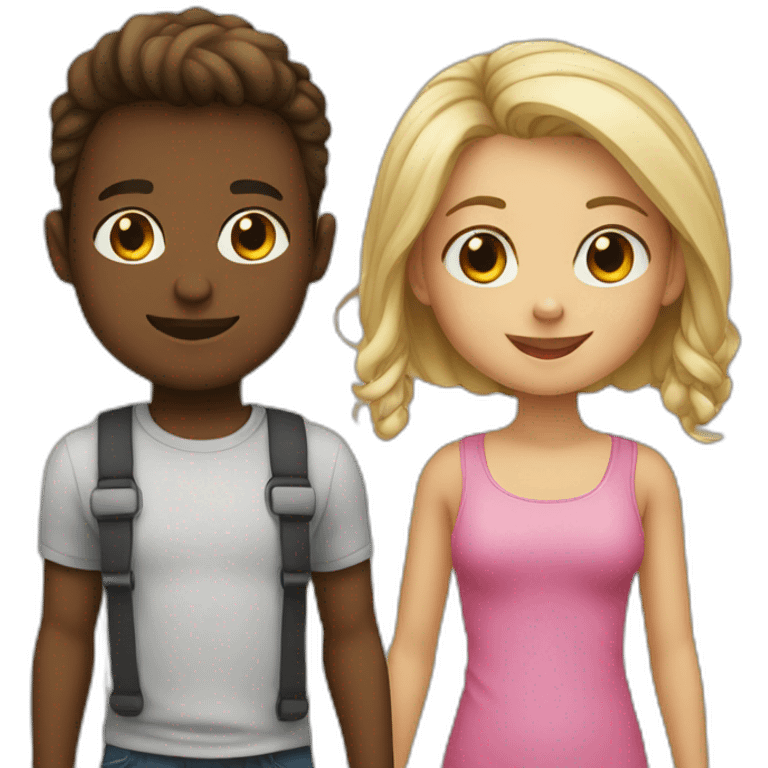 2yo boy and 0yo girl emoji