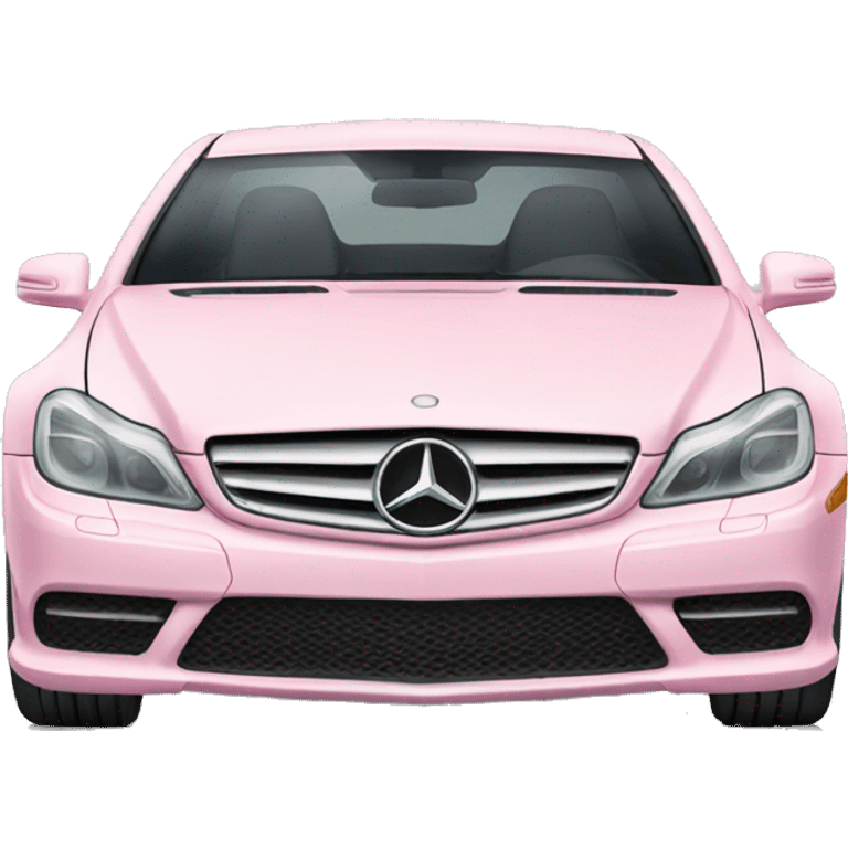 light pink mercedes benz car emoji