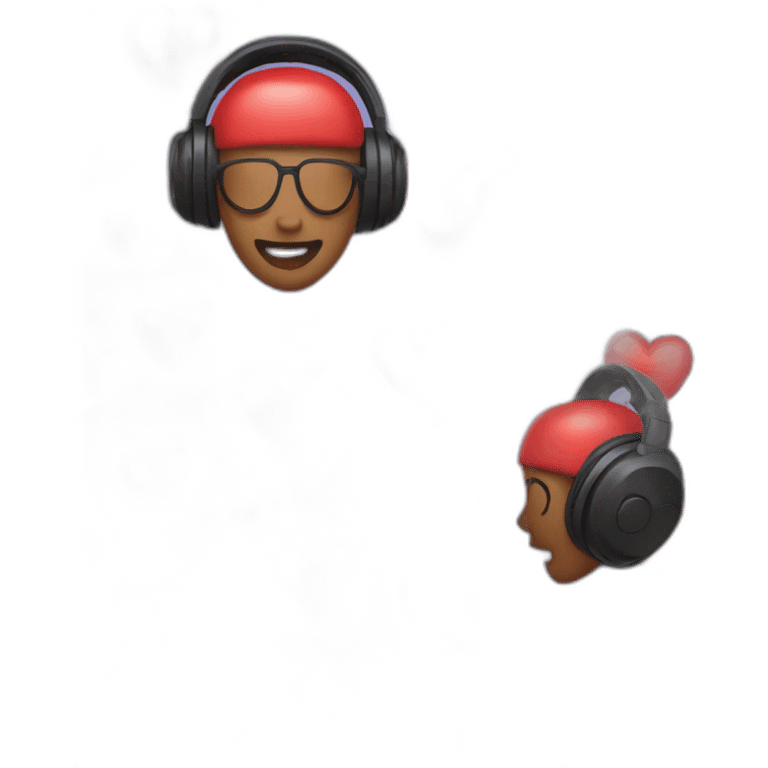 Heart in the Headset emoji