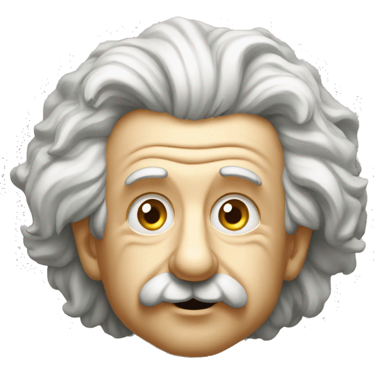 albert einstein thinking emoji