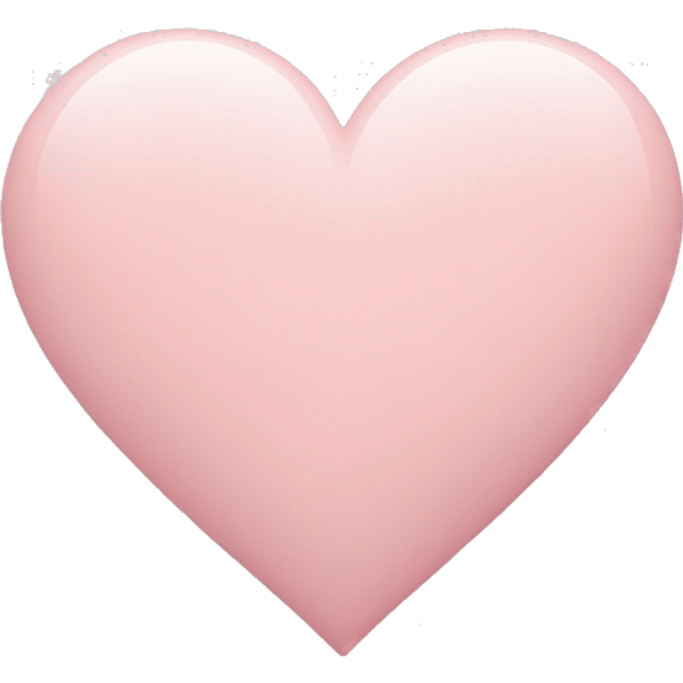 pastel light pink heart emoji