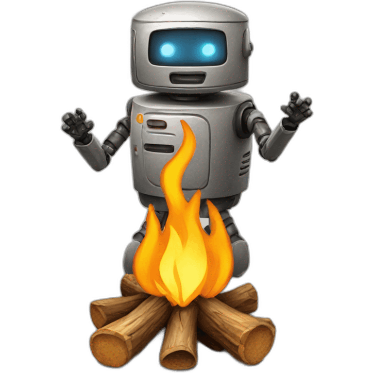 campfire robot emoji