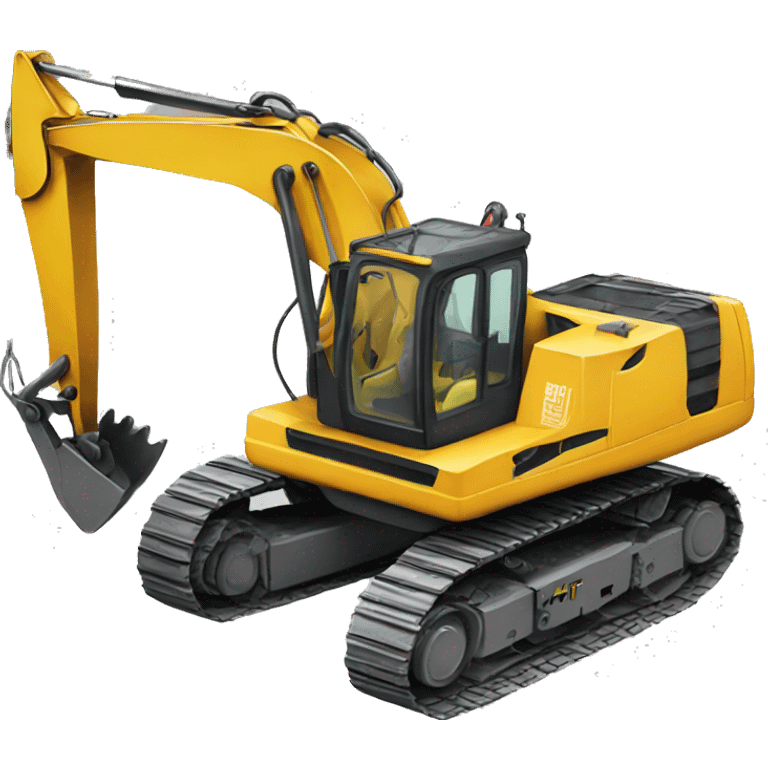 Excavator with eyes  emoji