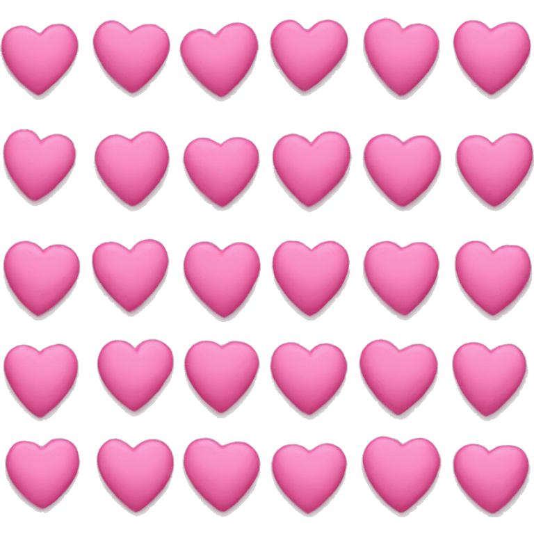 A lot of pink hearts emoji