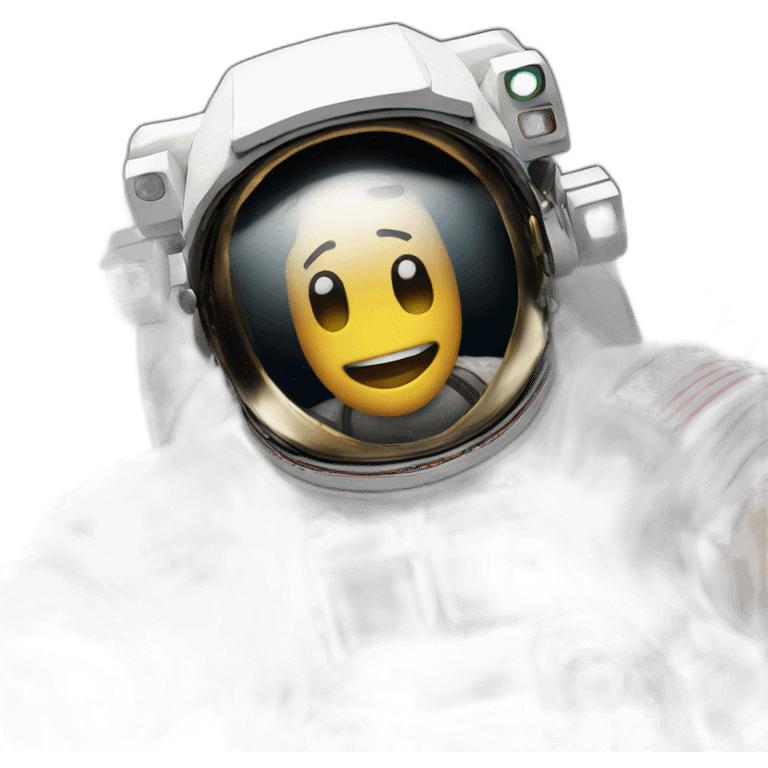 Astronaut farting in space emoji