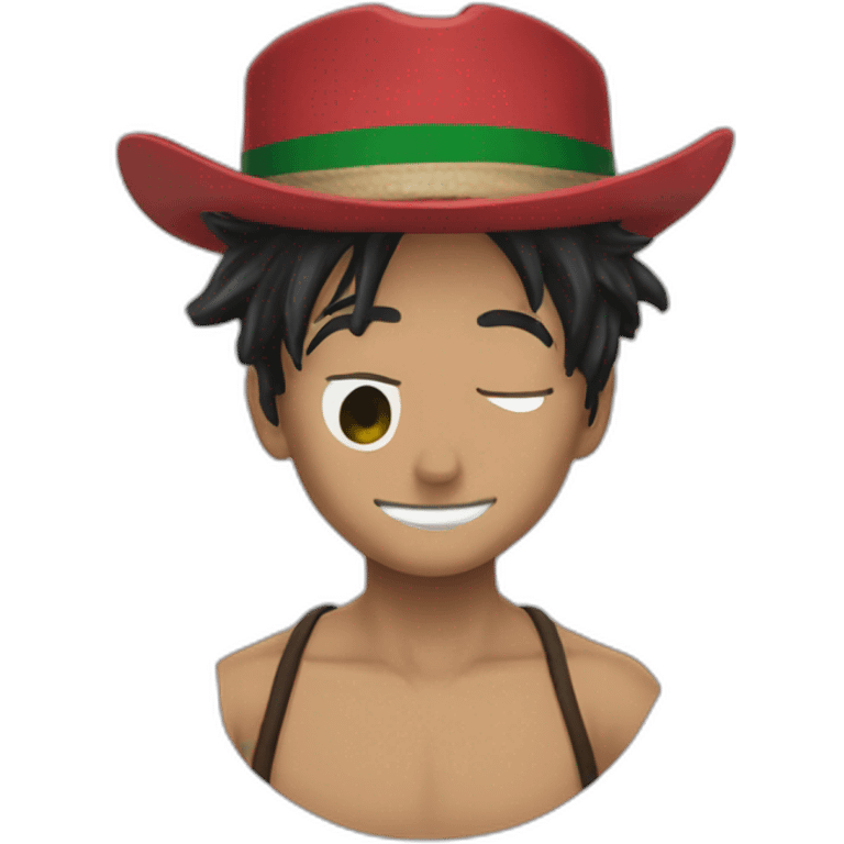 One Piece iza la bandera palestina  emoji