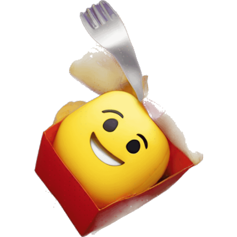 Happy Meals with a toy emoji