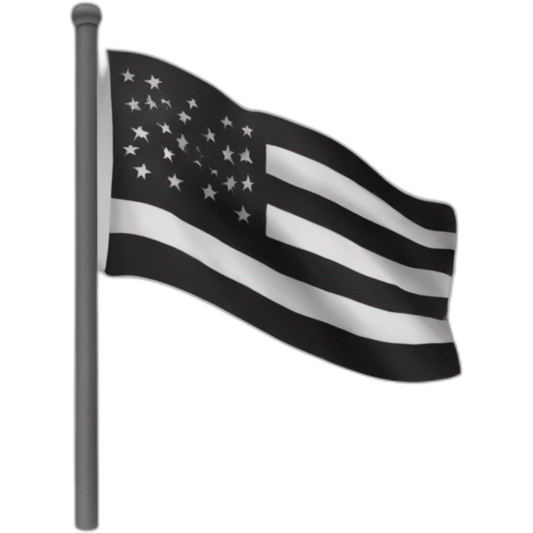 Drapeau noir emoji