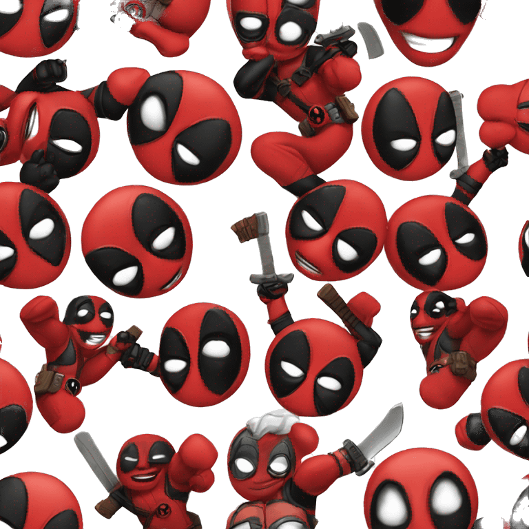 Лицо deadpool emoji