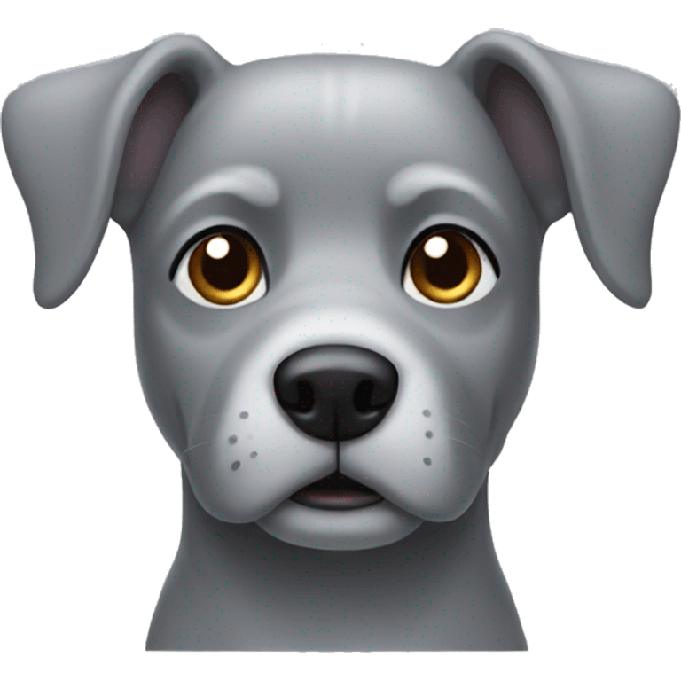 grey dog emoji