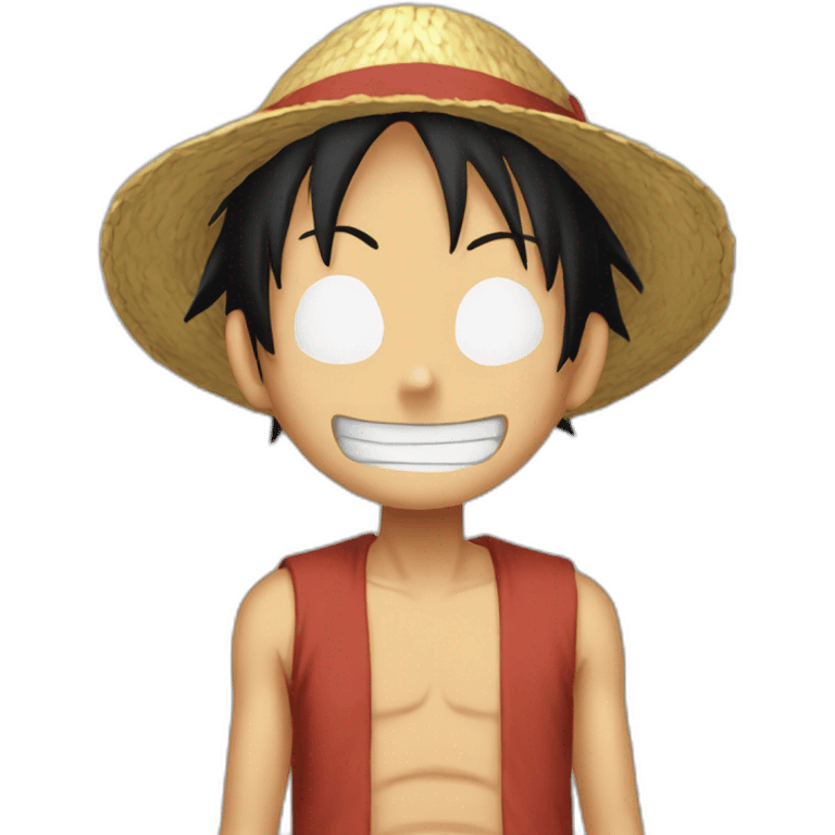 Luffy pleure emoji