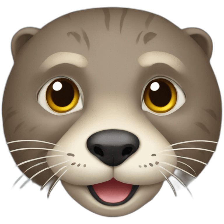 Loutre sur tigre emoji