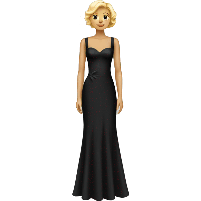 Black formal dress emoji