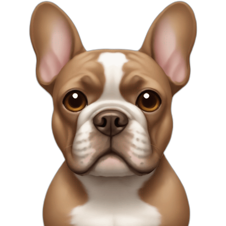 Brown french bulldog emoji