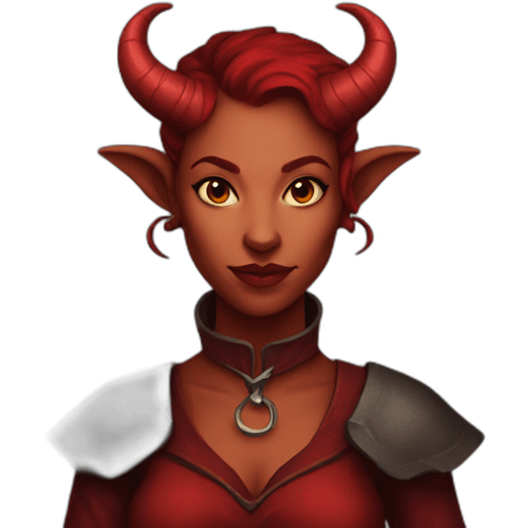 red female tiefling emoji