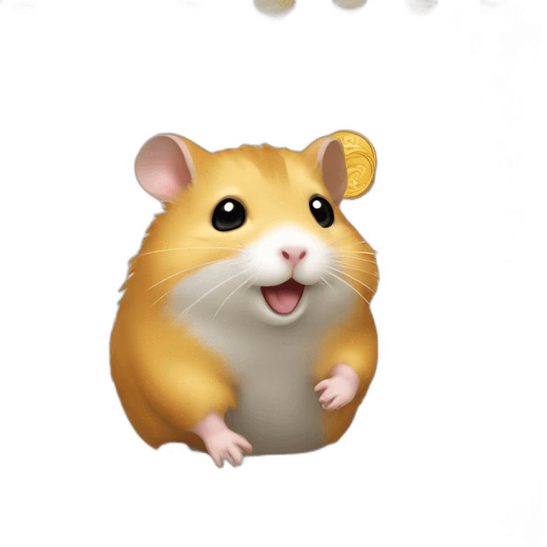 hamster and bitcoin emoji