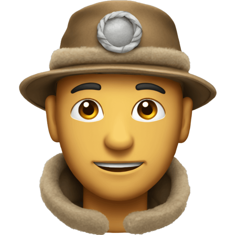 trapper hat emoji