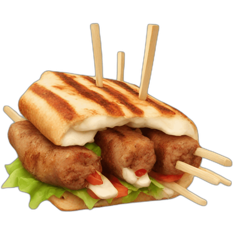 A delicious kebab emoji