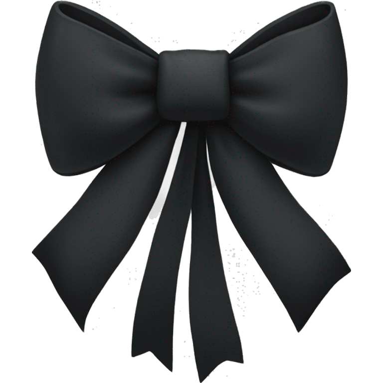 Black bow emoji