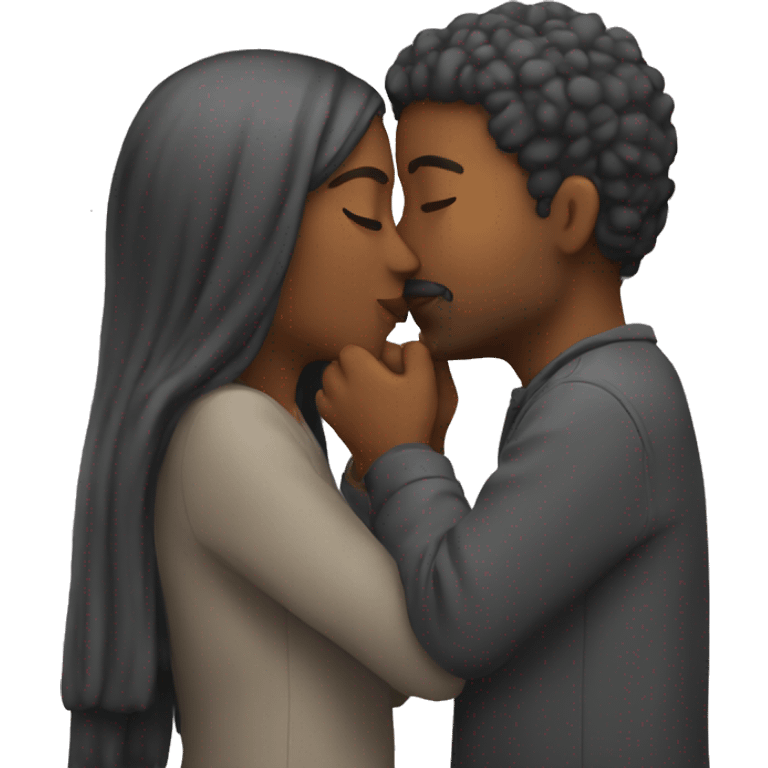 two people kissing emoji