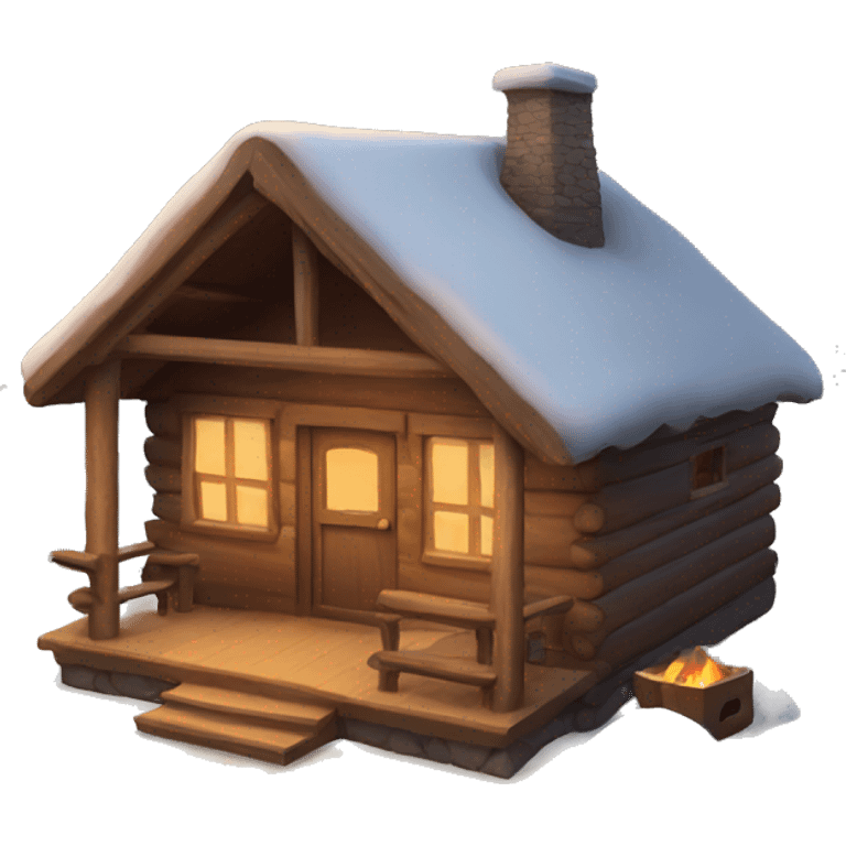 Cozy cabin emoji