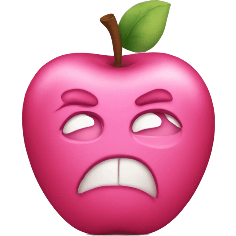 Pink apple emoji