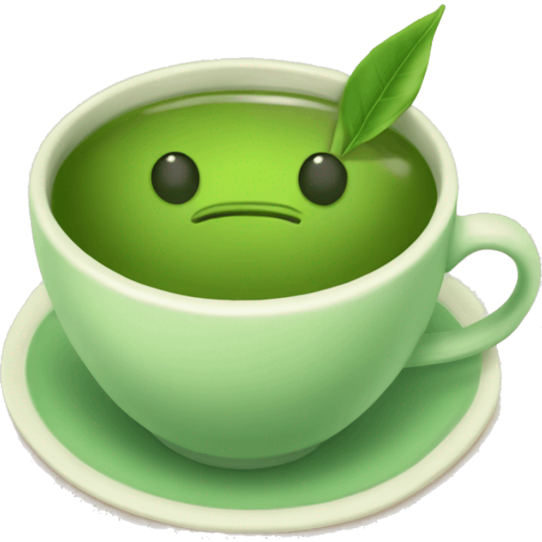 Green tea in a tea cup emoji