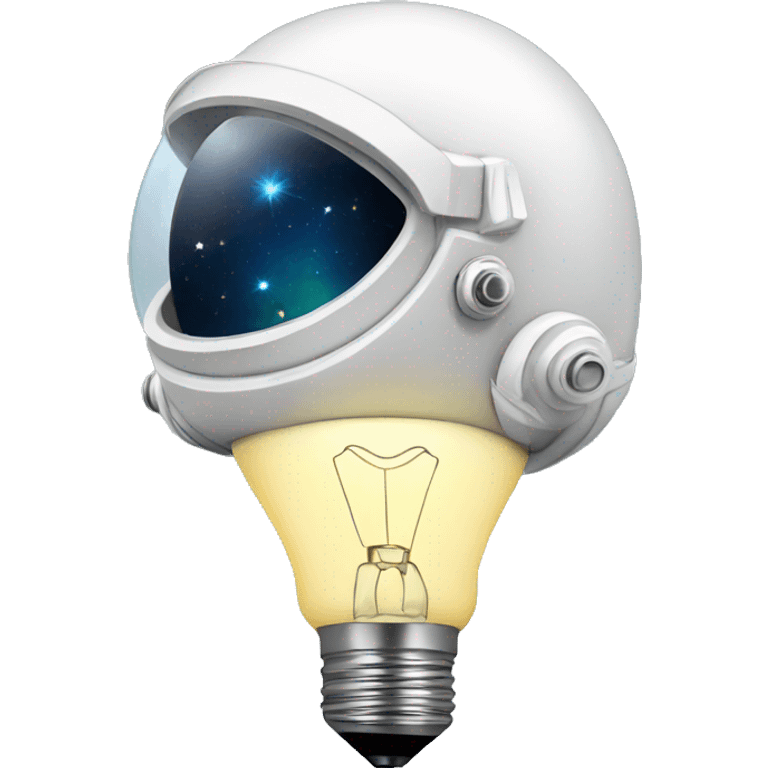 an astronaut lightbulb emoji