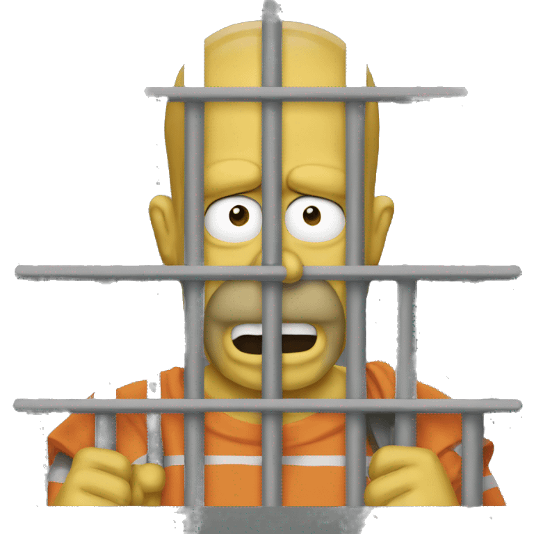 homer in jail emoji