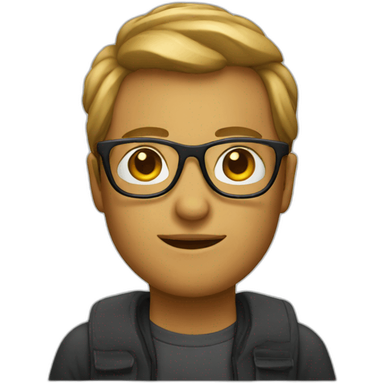 designer with glasses emoji