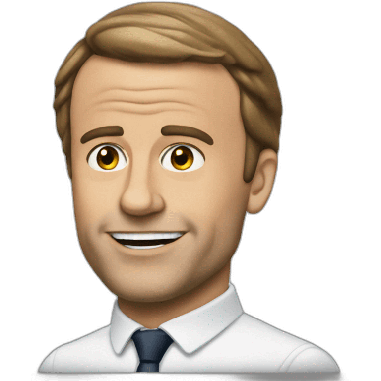 Macron qui fait caca emoji