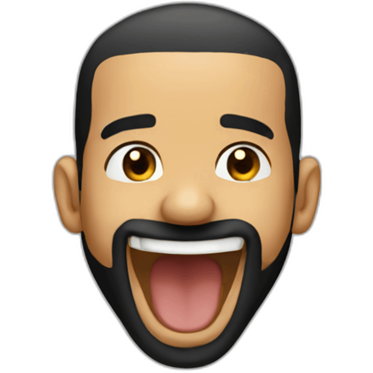 Drake pooping happy emoji