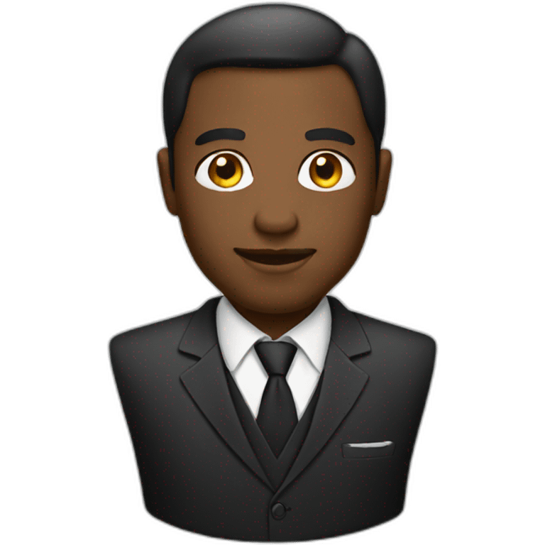 black business man emoji