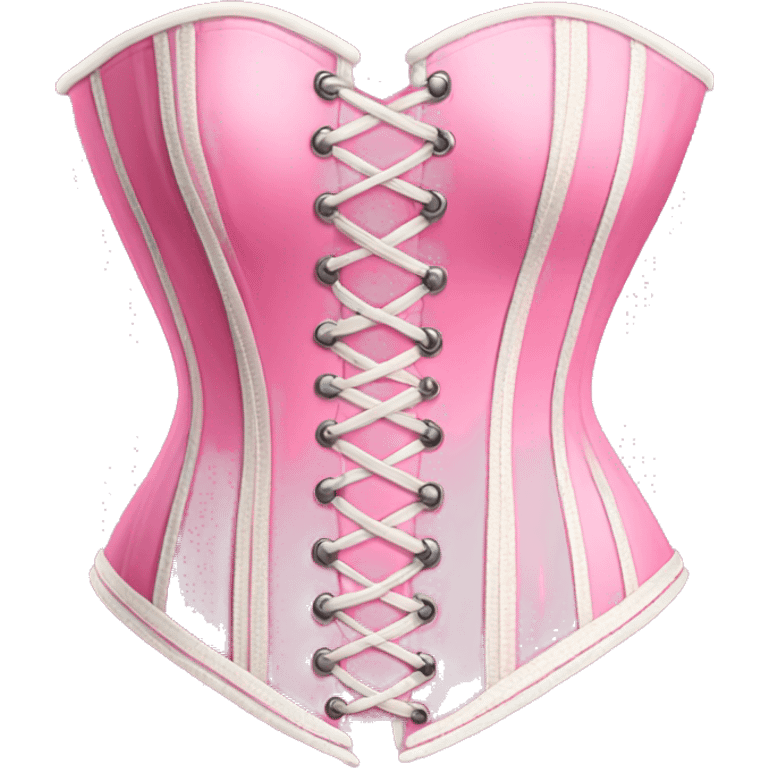 Light bright pink corset emoji emoji