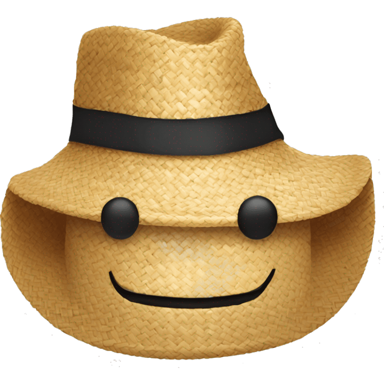 Straw hat and cigar emoji