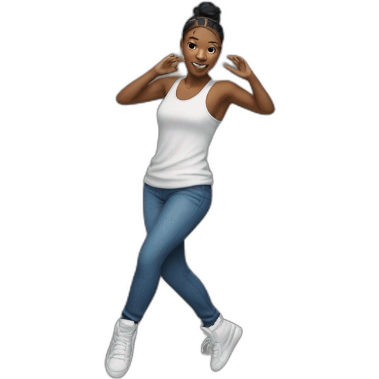 Un danseuse professionnelle de hip-hop  emoji