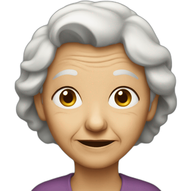 Old woman emoji