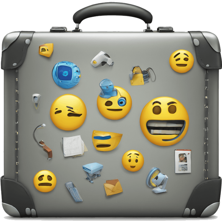 Artificial intelligence work briefcase emoji