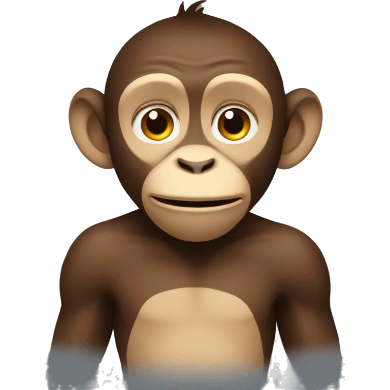 a relieved monkey emoji