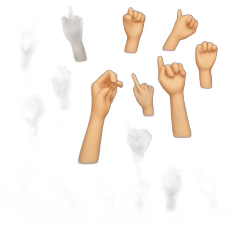 competitive sign language emoji