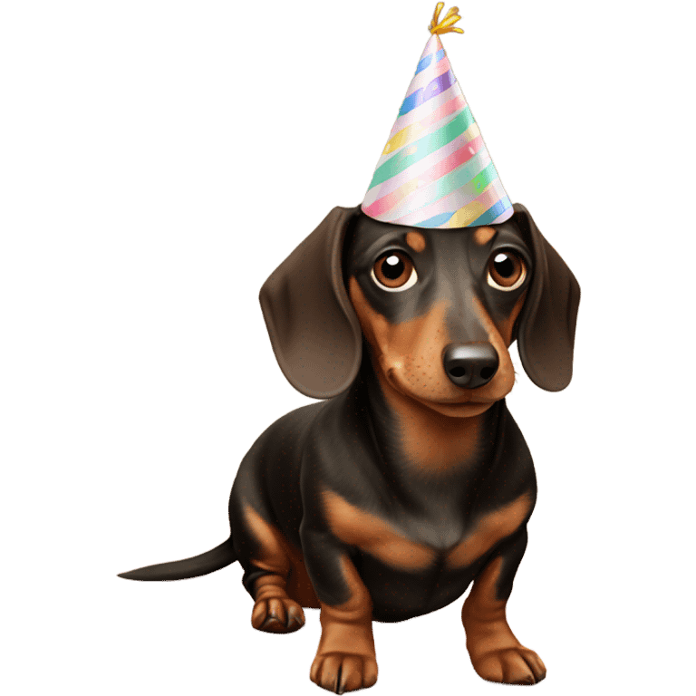 Birthday dachshund  emoji