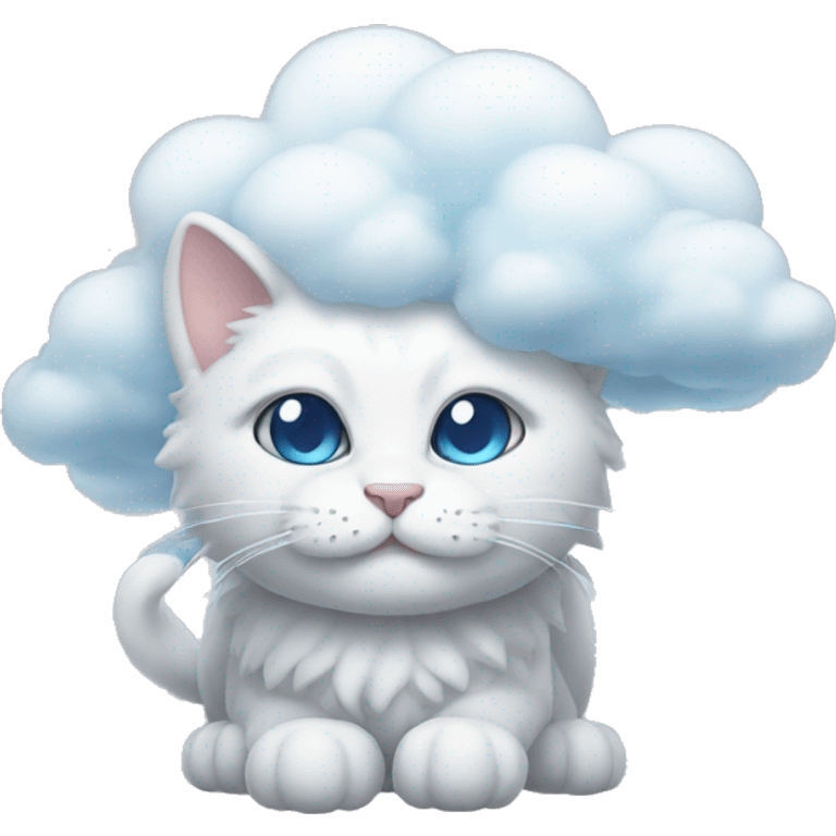 Cloud cat emoji