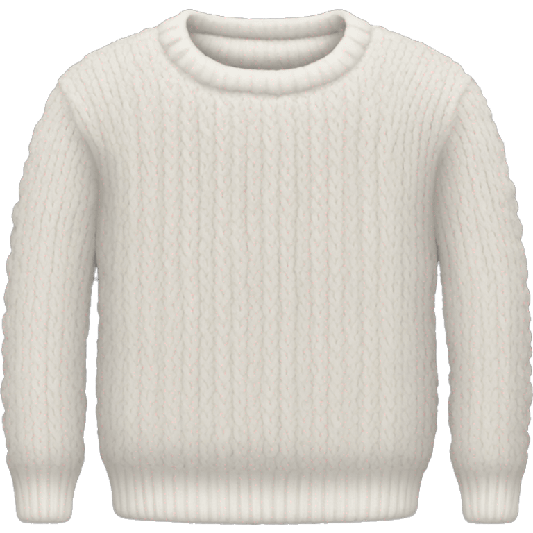 white knit sweater emoji