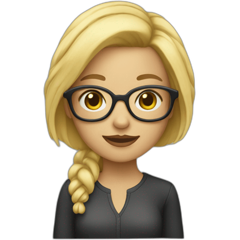 blonde-haired-girl-with-the-glases-What? emoji