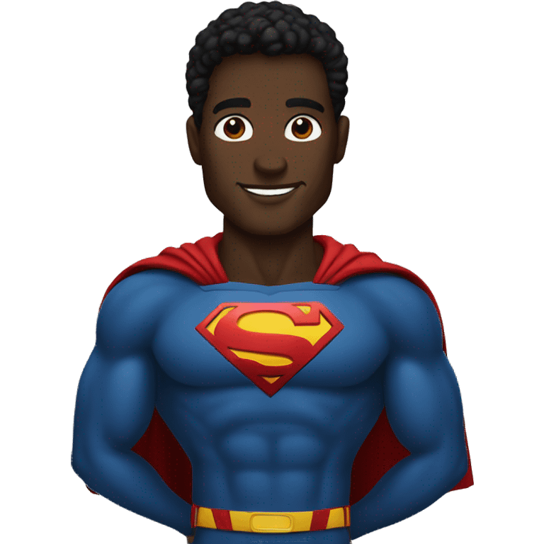 Black Superman  emoji