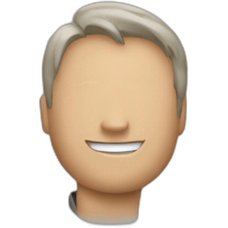 Un chat avec un homme emoji