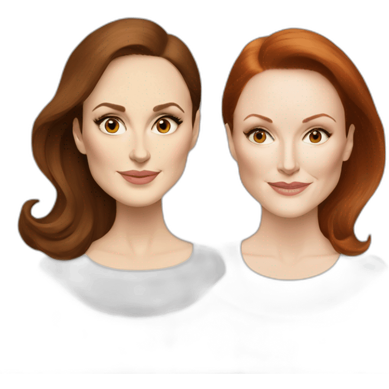 Natalie Portman and Julianne Moore emoji