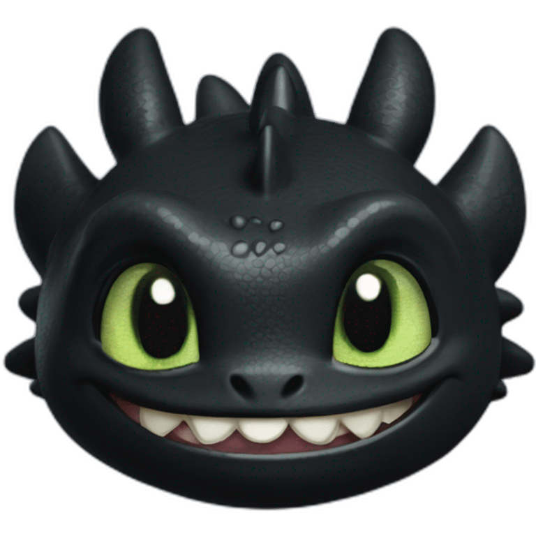 Toothless from train your dragon emoji