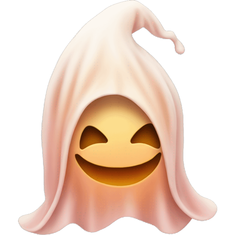 Peach ghost emoji