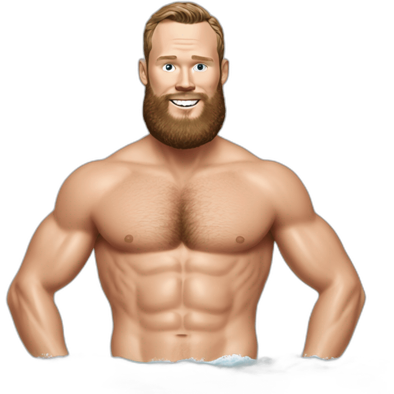 Jonathan Toews as beach bum with beard emoji